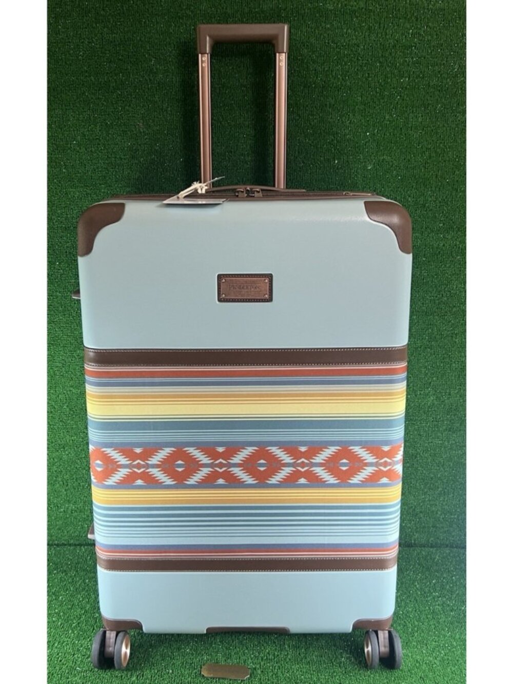 PENDLETON 28" SERAPE HARDSIDE SPINNER LUGGAGE DRESS SKY BLUE TRAVEL VACATION NEW